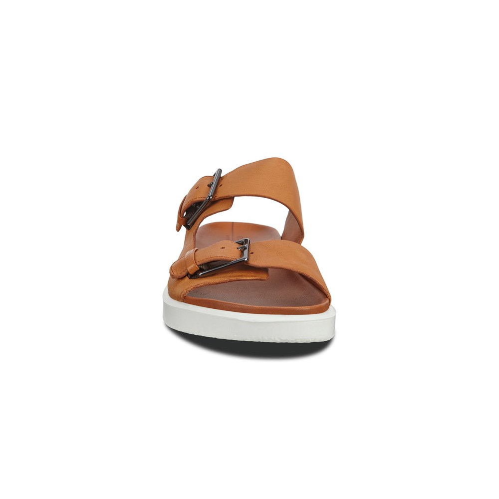 ECCO Mens Slides Brown - Flowt Lx - BUL-698071